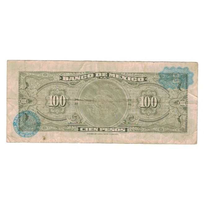 Billet, Mexique, 100 Pesos, 1972, 1972-06-27, KM:61g, TB+