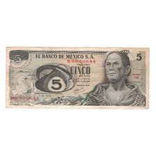 Banknote, Mexico, 5 Pesos, 1969, 1969-12-03, KM:62a, EF(40-45)