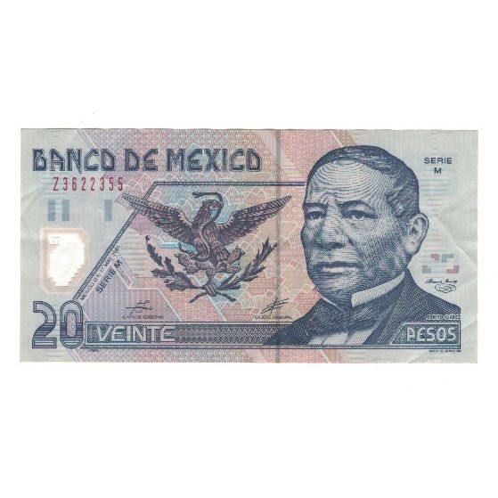 Banknote, Mexico, 20 Pesos, 2001, 2001-05-17, KM:116b, EF(40-45)