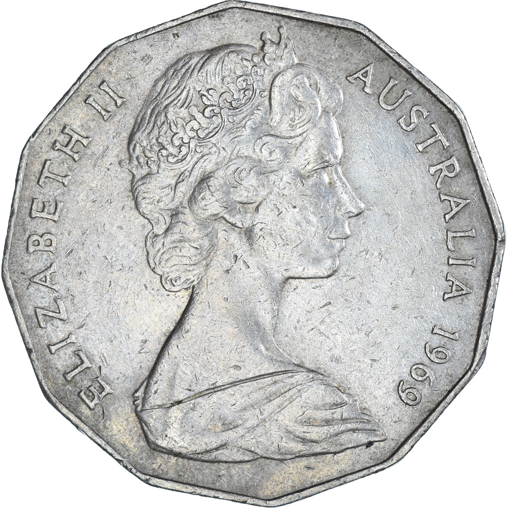 Moneta, Australia, 50 Cents, 1969