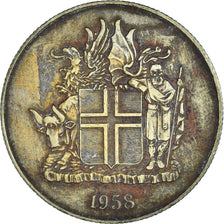 Moneta, Islanda, 2 Kronur, 1958