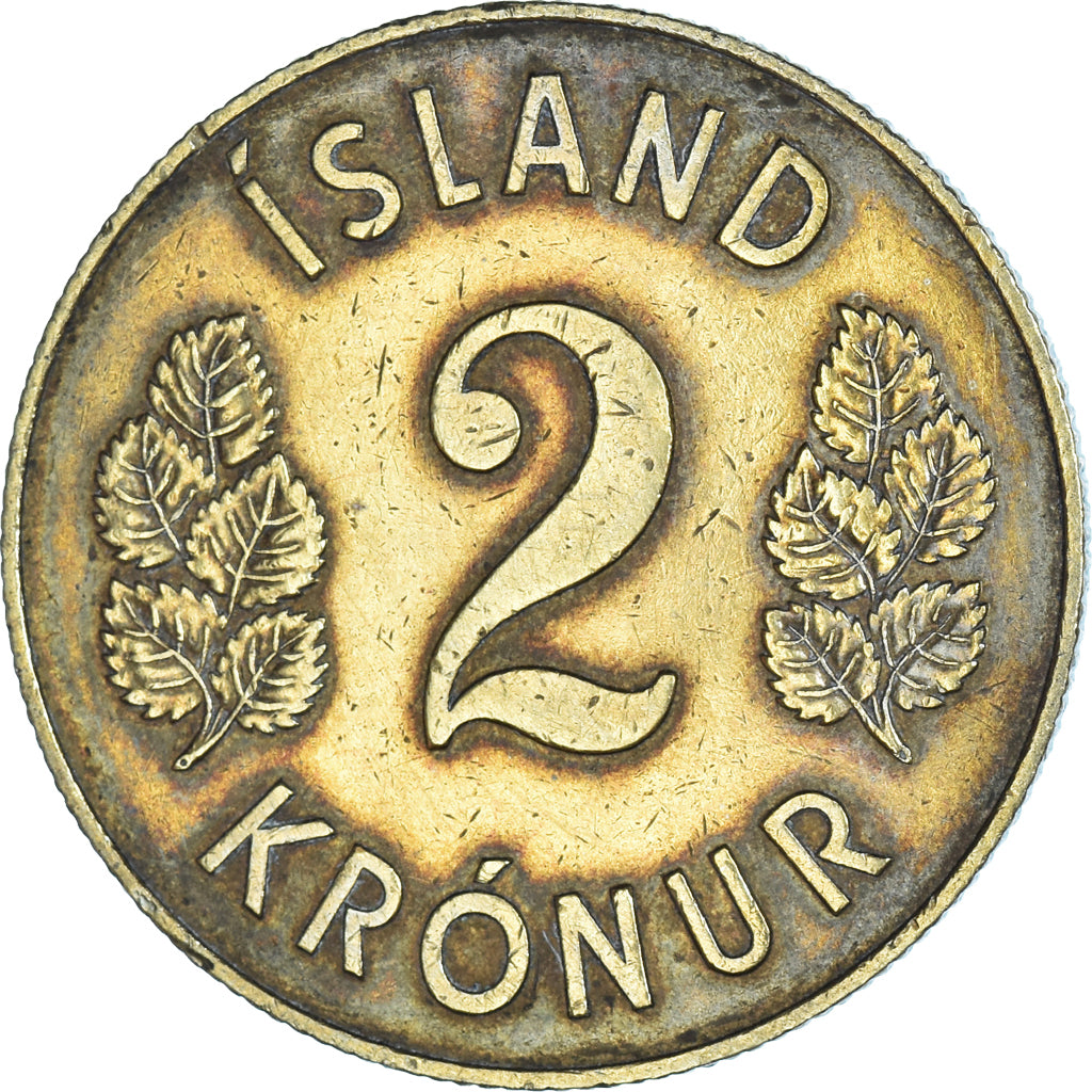 Moneta, Islanda, 2 Kronur, 1958