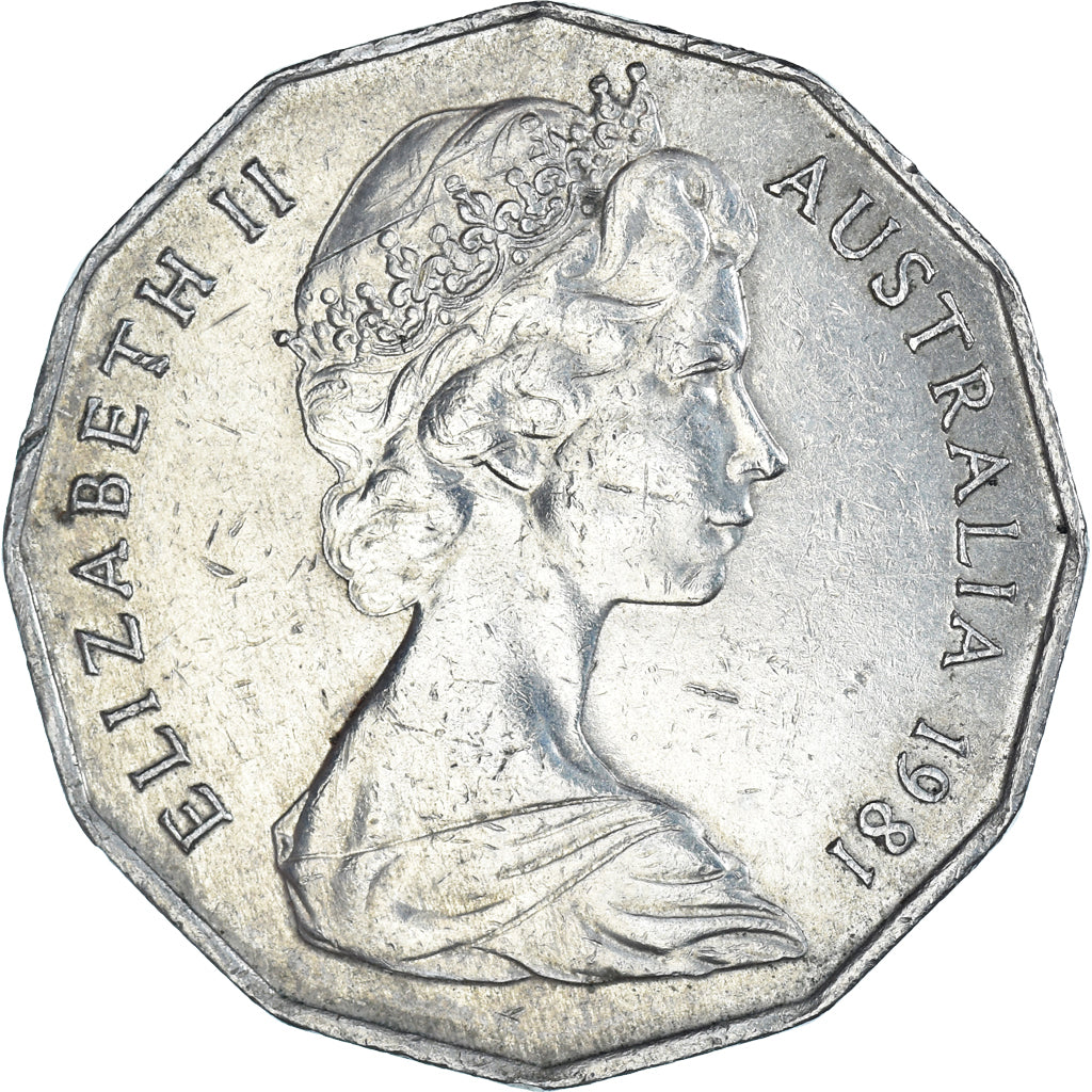 Münze, Australien, 50 Cents, 1981