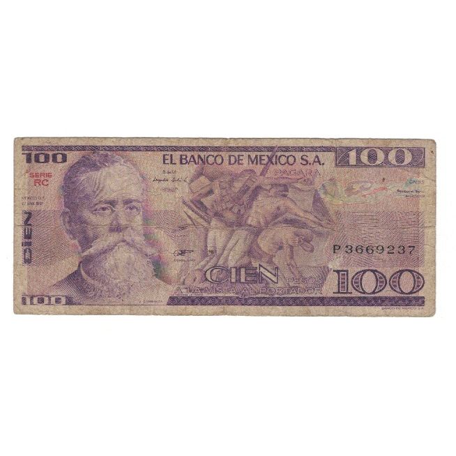 Banknote, Mexico, 100 Pesos, 1981, 1981-01-27, KM:74a, VG(8-10)