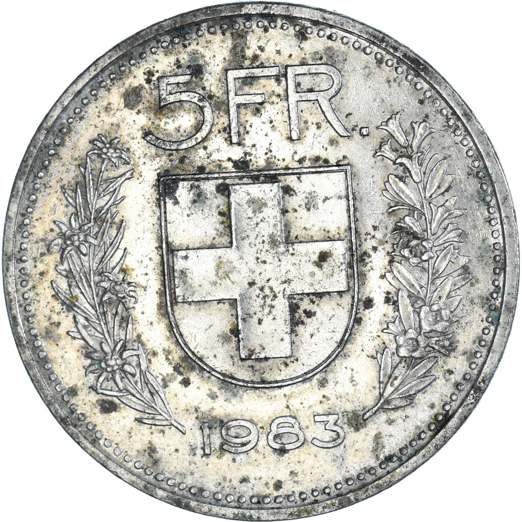 Monnaie, Suisse, 5 Francs, 1983