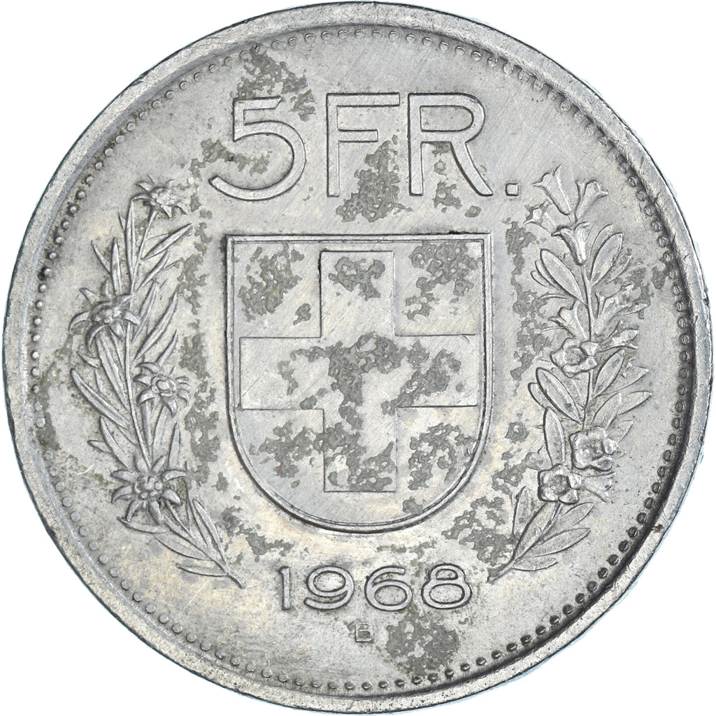 Moneta, Szwajcaria, 5 Francs, 1968
