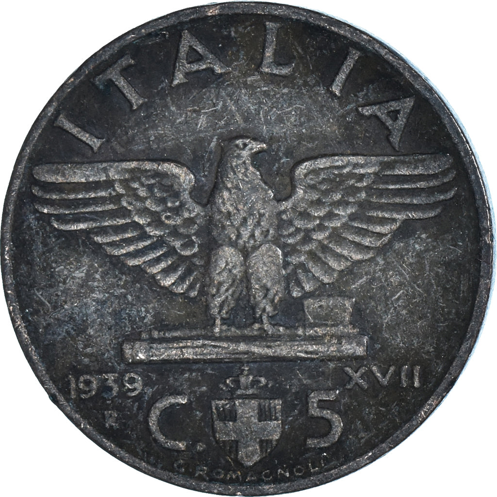 Coin, Italy, 5 Centesimi, 1939