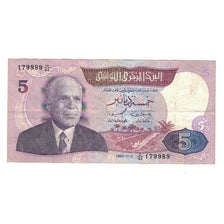 Banknote, Tunisia, 5 Dinars, 1983, 1983-11-03, KM:79, EF(40-45)