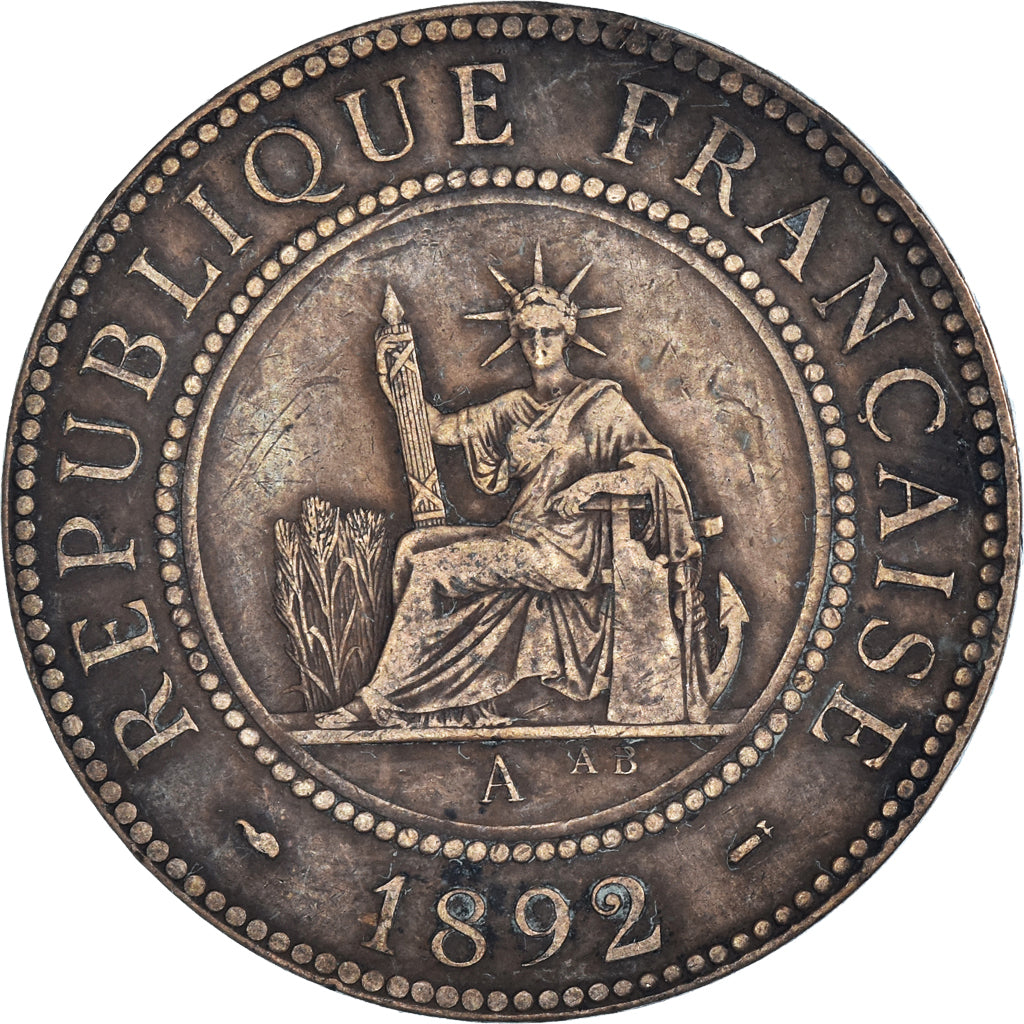 Monnaie, Indochine française, Cent, 1892