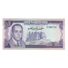 Banknote, Morocco, 5 Dirhams, 1970/AH1390, KM:56a, AU(50-53)