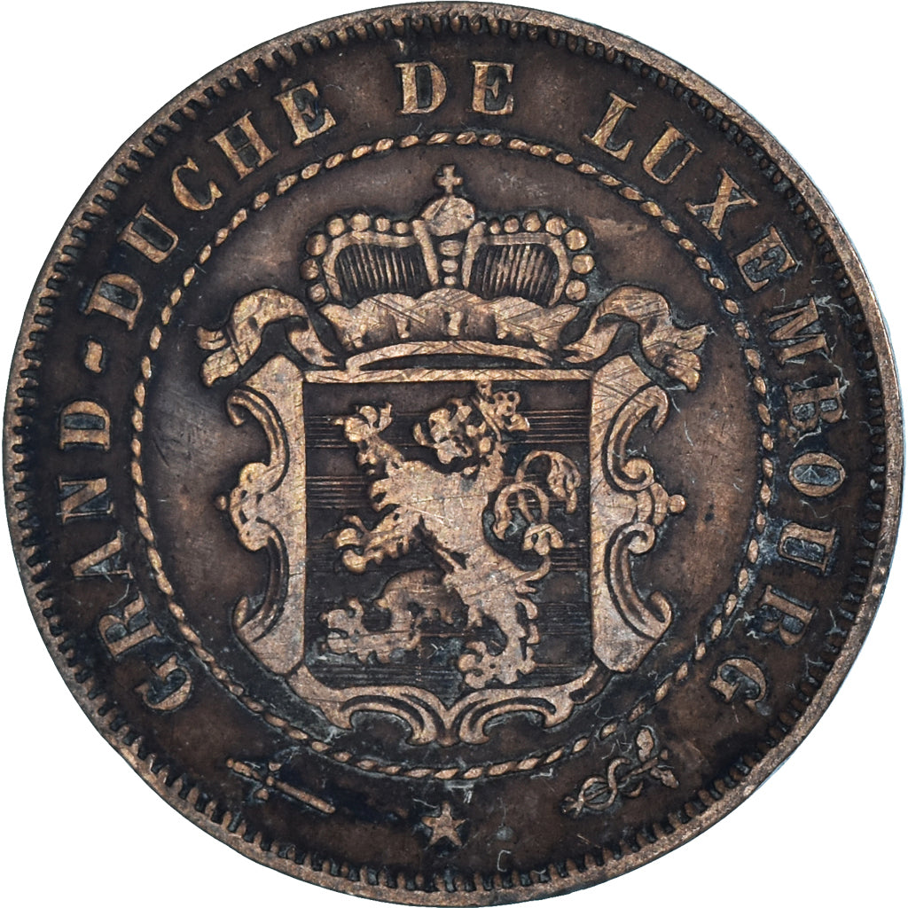 Moneda, Luxemburgo, 2-1/2 Centimes, 1854