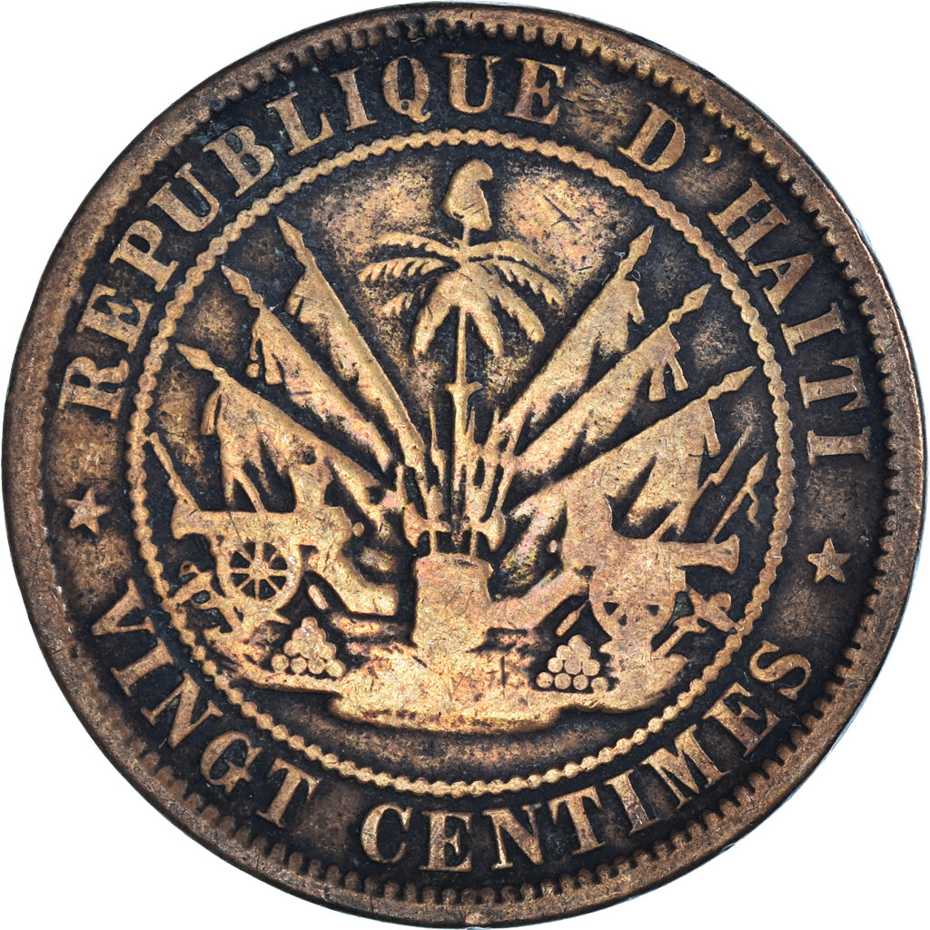 Münze, Haiti, 20 Centimes, 1863