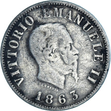 Munten, Italië, 50 Centesimi, 1863