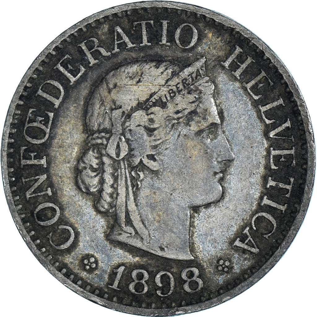 Monnaie, Suisse, 10 Rappen, 1898