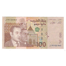 Billete, 100 Dirhams, 2002/AH1423, Marruecos, KM:70, MBC