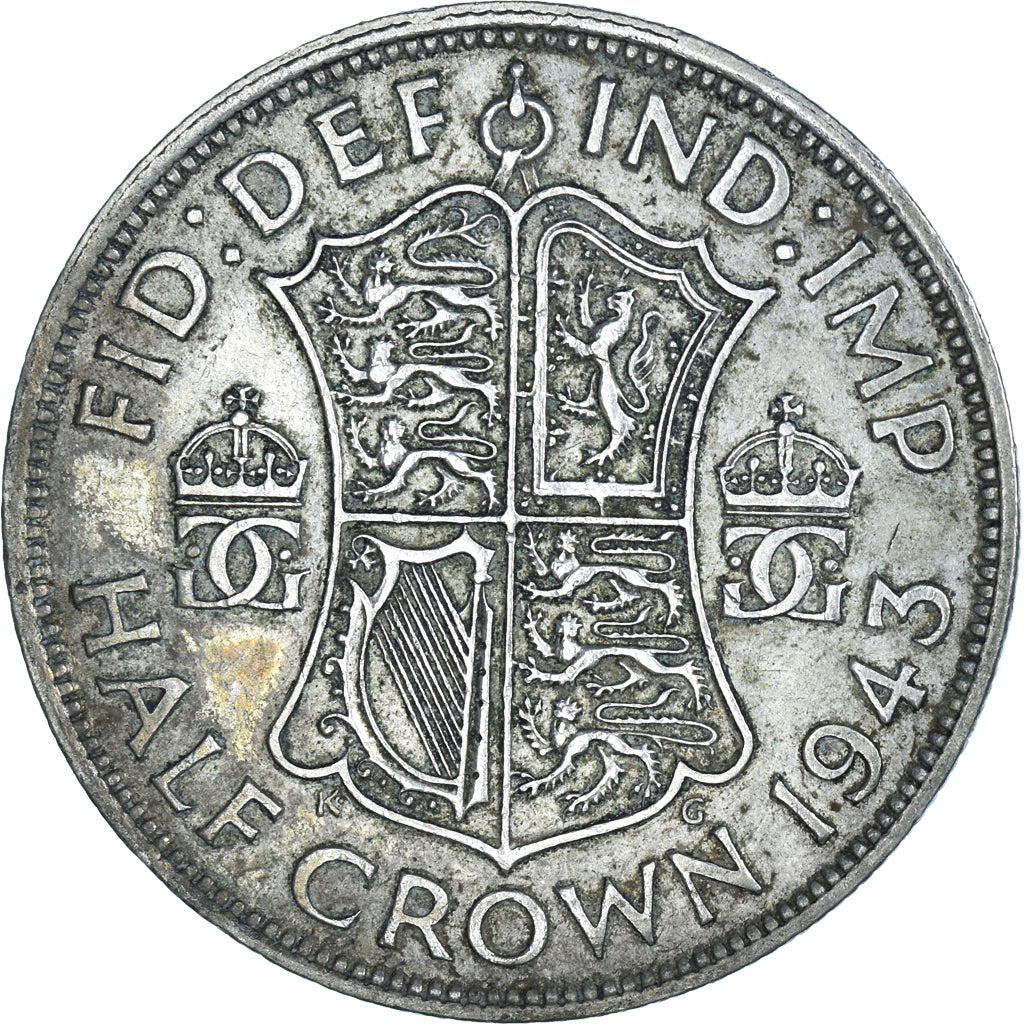 Coin, Great Britain, 1/2 Crown, 1943