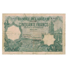 Nota, Argélia, 50 Francs, 1928, 1928-11-13, KM:80a, VF(20-25)