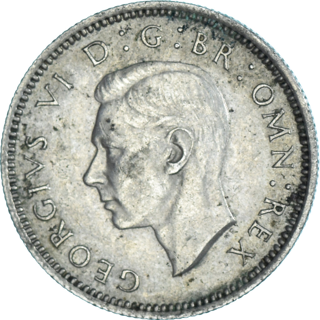 Moneda, Gran Bretaña, 6 Pence, 1947