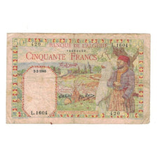 Banknote, Algeria, 50 Francs, 1945, 1945-02-02, KM:87, VF(20-25)