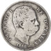 ITALY, Lira, 1886, Rome, KM #24.1, VF(20-25), Silver, 4.88