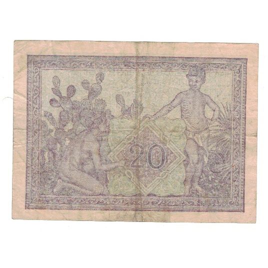 Banknote, Algeria, 20 Francs, 1944, 1944-05-19, KM:92a, VF(20-25)
