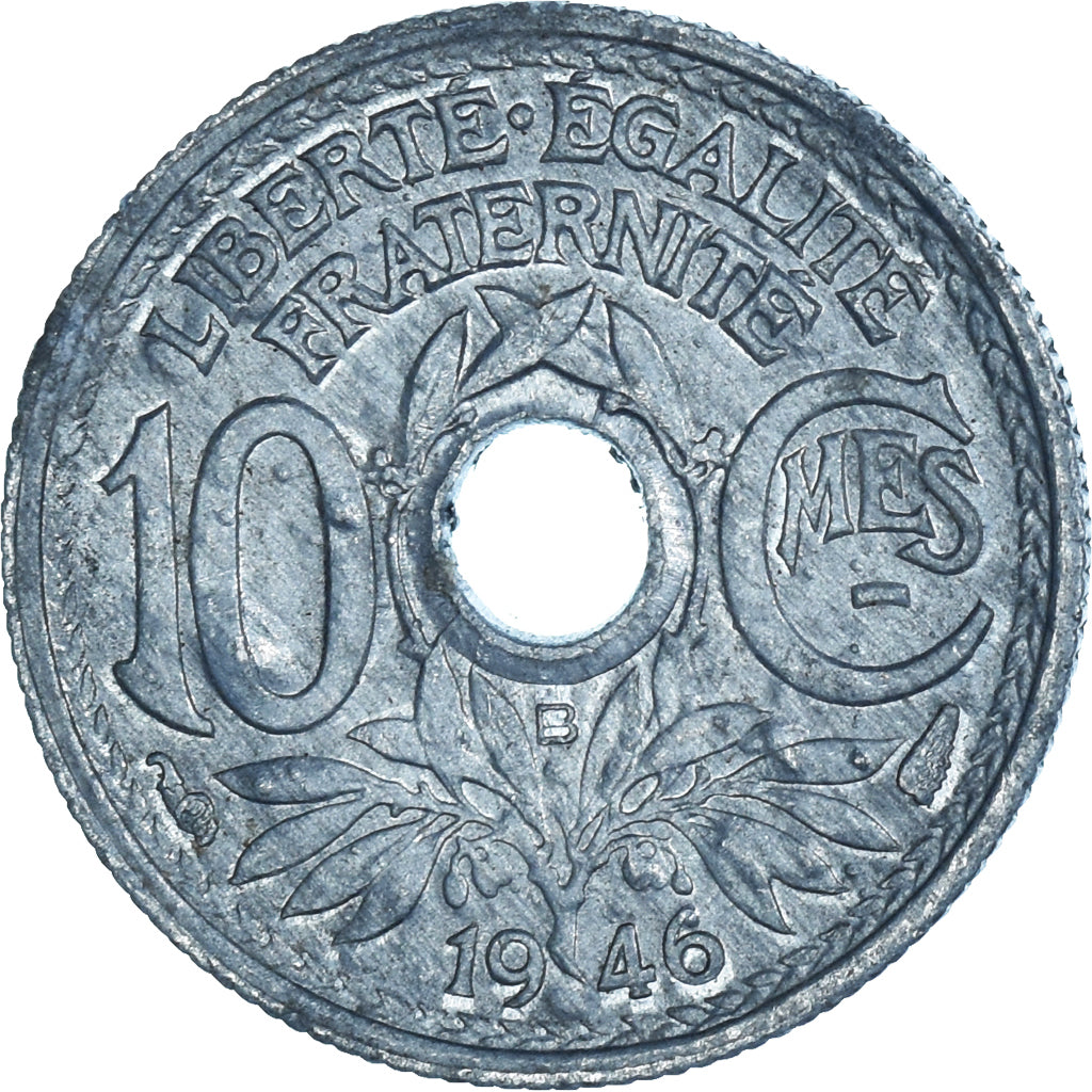 Monnaie, France, 10 Centimes, 1946