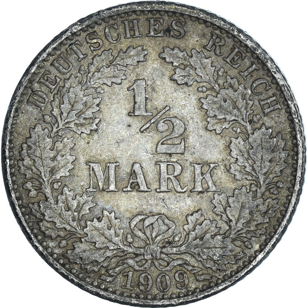 Coin, Germany, 1/2 Mark, 1909