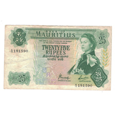 Nota, Maurícia, 25 Rupees, Undated (1967), KM:32b, VF(30-35)