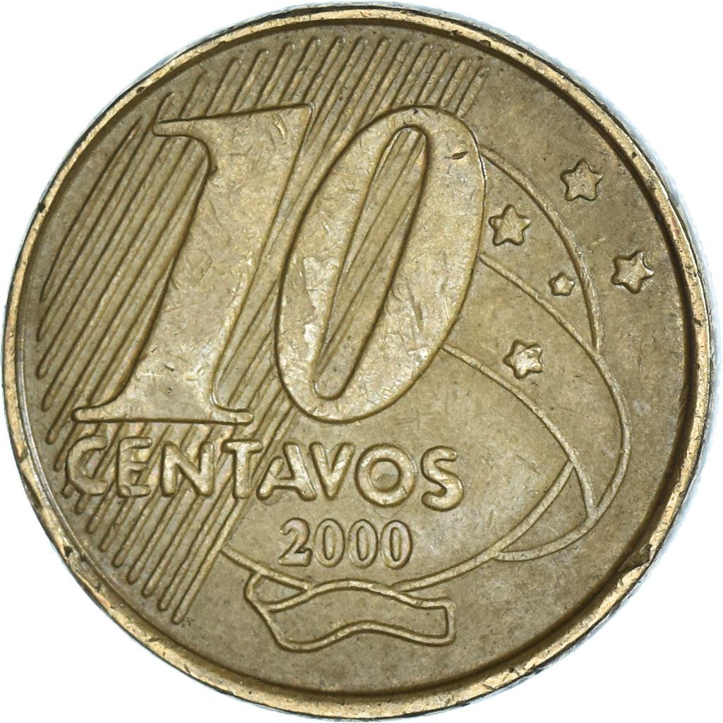Coin, Brazil, 10 Centavos, 2000