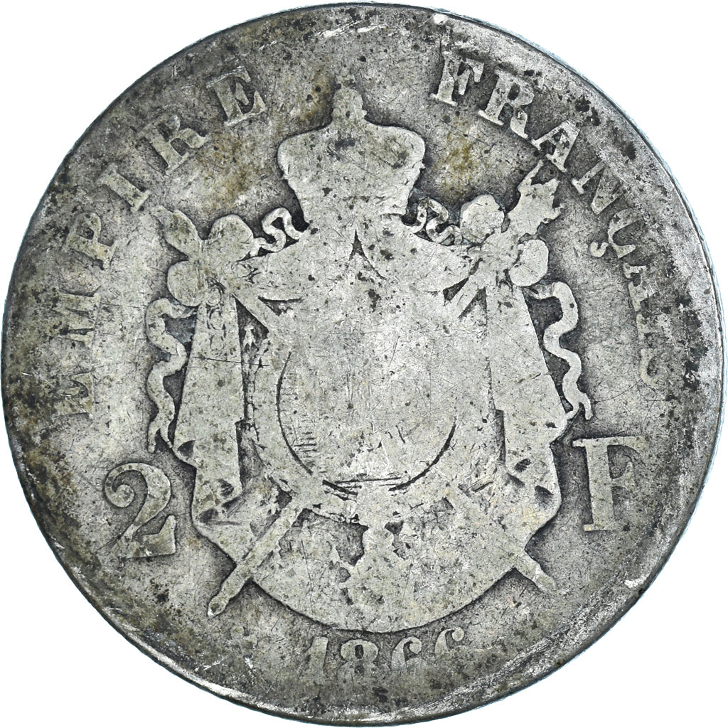 Moneda, Francia, 2 Francs, 1866