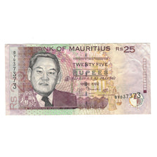 Nota, Maurícia, 25 Rupees, 2009, KM:49c, EF(40-45)
