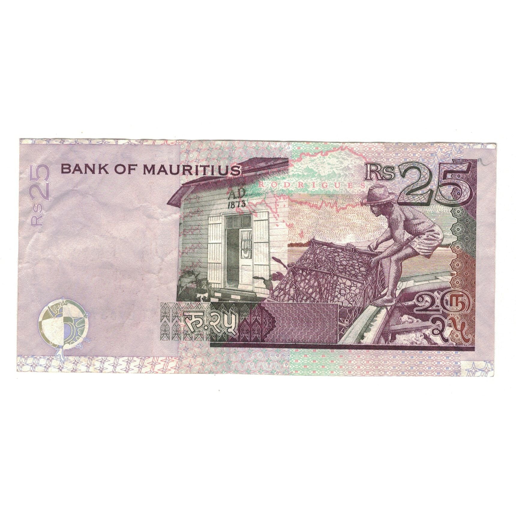 Banknote, Mauritius, 25 Rupees, 2009, KM:49c, EF(40-45)