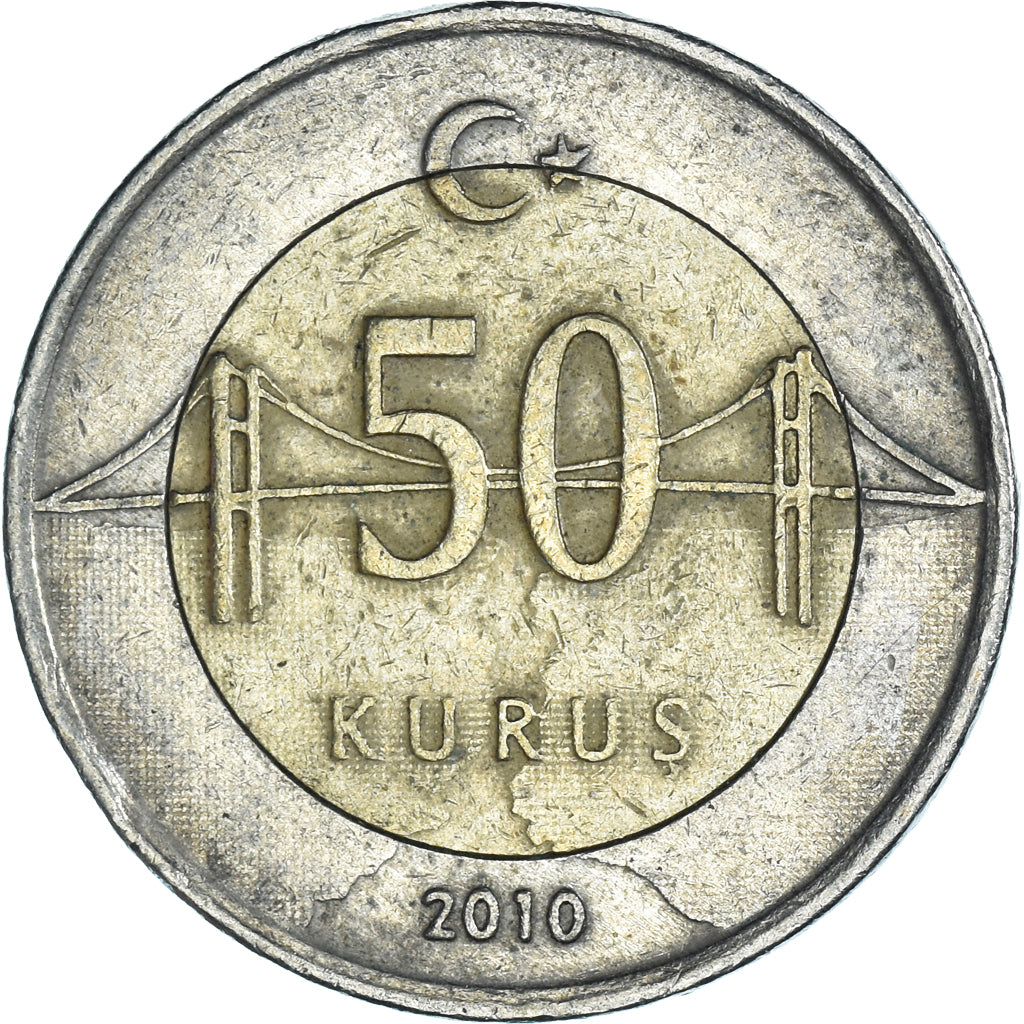 Moneta, Turchia, 50 Kurus, 2010