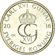 Moneta, Svezia, 5 Kronor, 2016