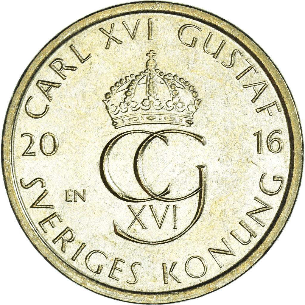 Moeda, Suécia, 5 Kronor, 2016