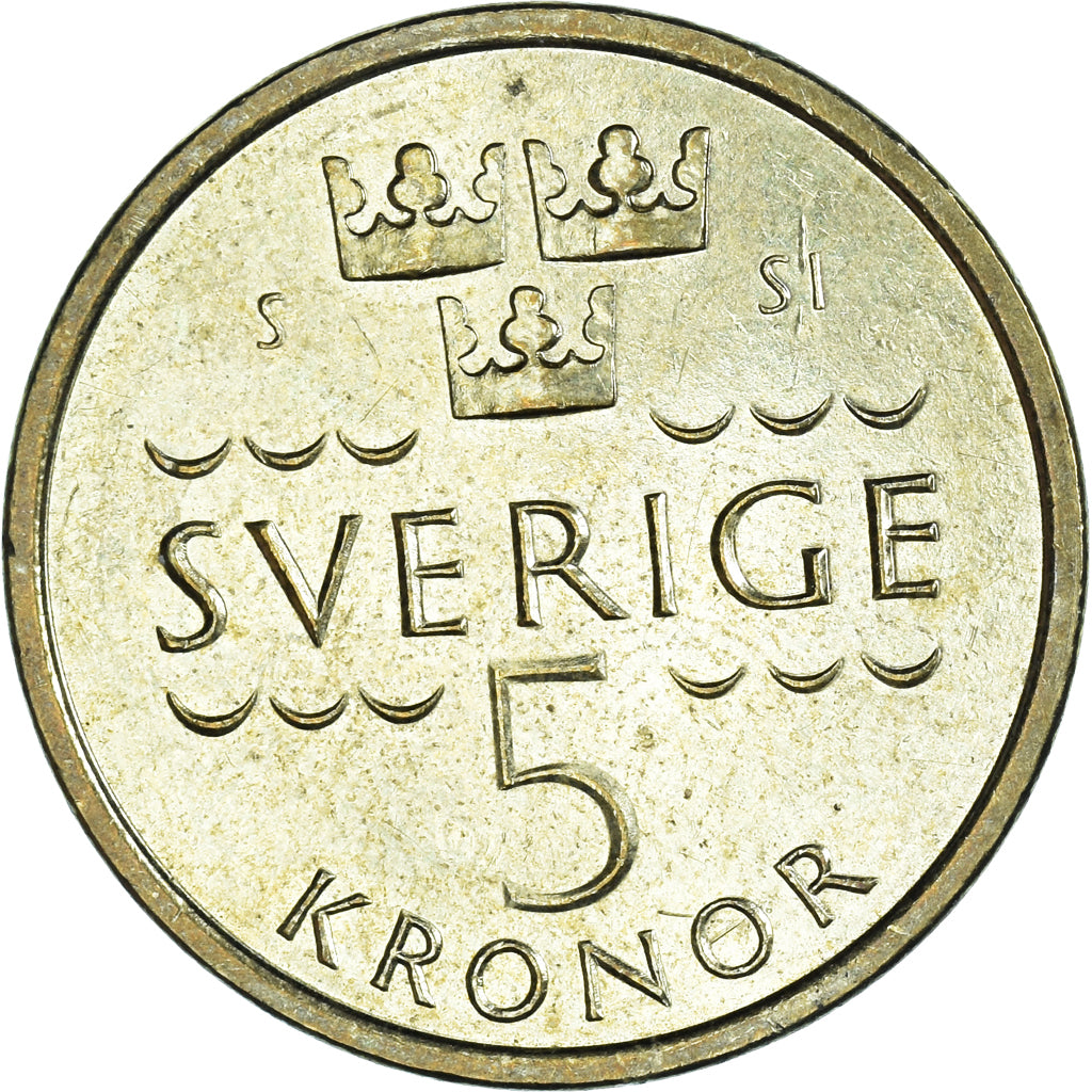 Moeda, Suécia, 5 Kronor, 2016