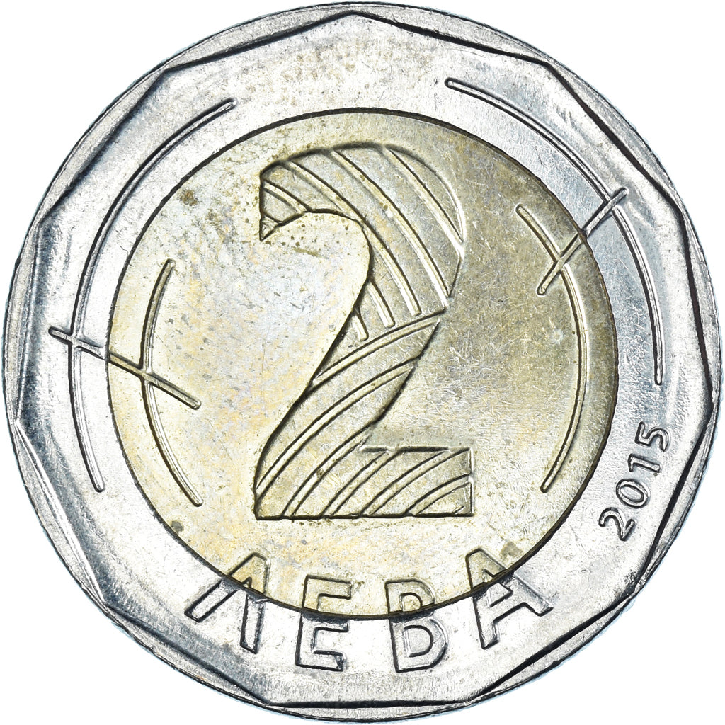 Monnaie, Bulgarie, 2 Leva, 2015