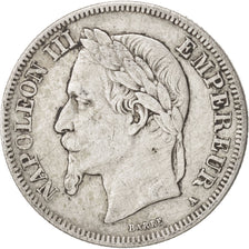 Second Empire, 2 Francs Napoléon III tête laurée 1868 Paris, KM 807.1