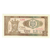 Banknote, Moldova, 1 Leu, 1992, KM:5, UNC(65-70)