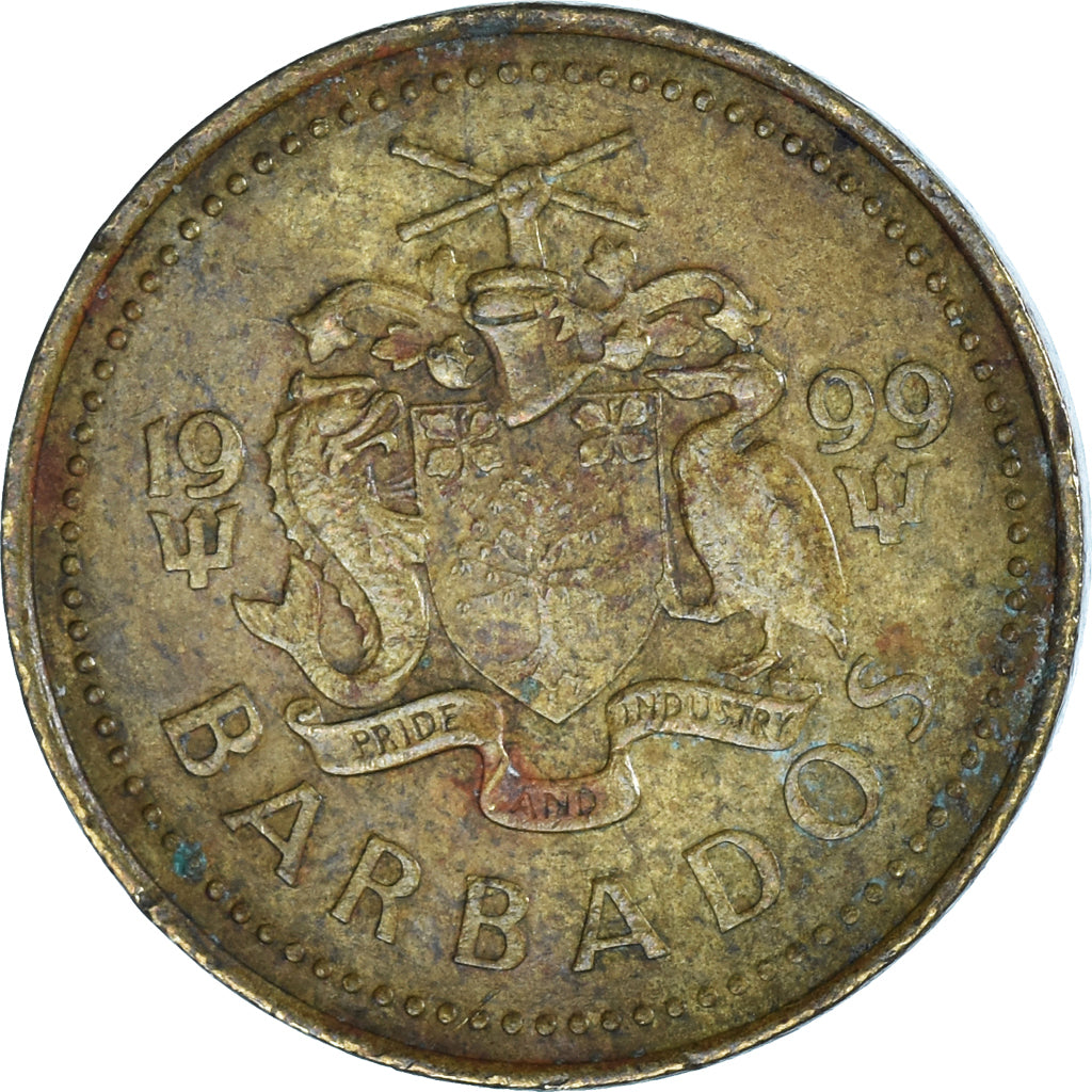 Coin, Barbados, 5 Cents, 1999