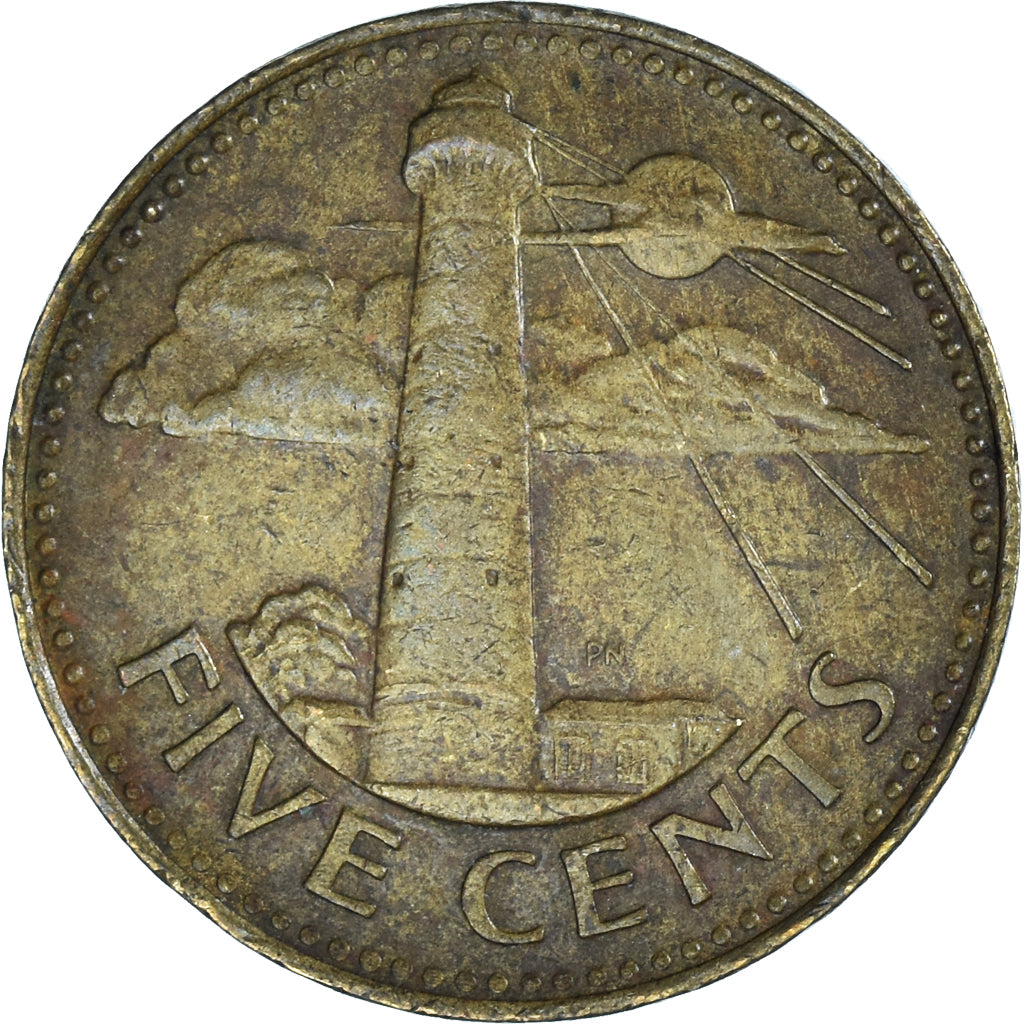 Coin, Barbados, 5 Cents, 1999