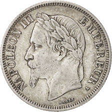 FRANCE, Napoléon III, 2 Francs, 1868, Paris, KM #807.1, EF(40-45), Silver, G...
