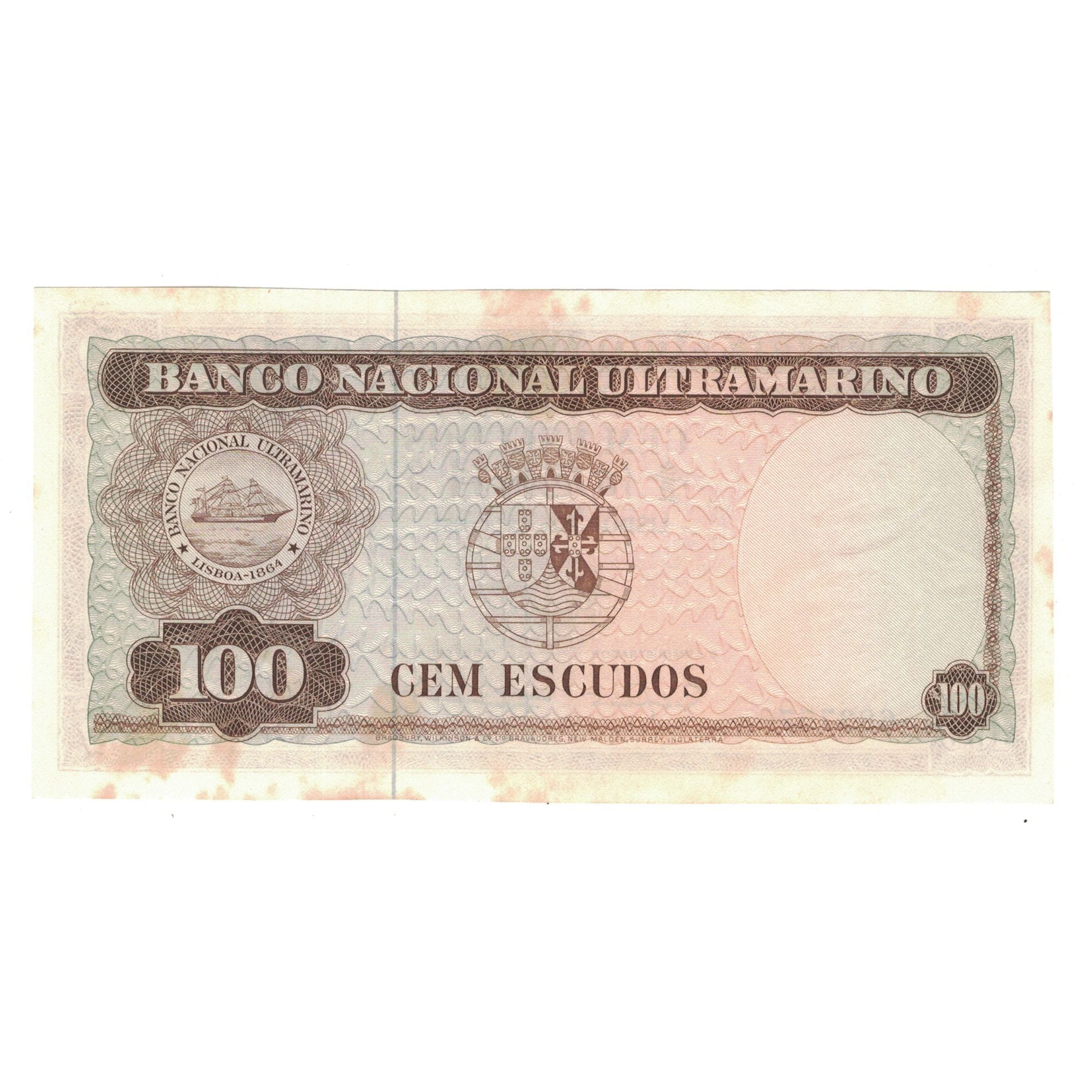 Banknote, Timor, 100 Escudos, 1963, 1963-04-25, KM:28a, EF(40-45)