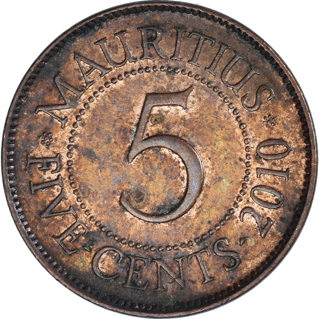 Moneta, Mauritius, 5 Cents, 2010