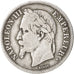 FRANCE, Napoléon III, 2 Francs, 1866, Strasbourg, KM #807.2, VF(20-25), Silver,