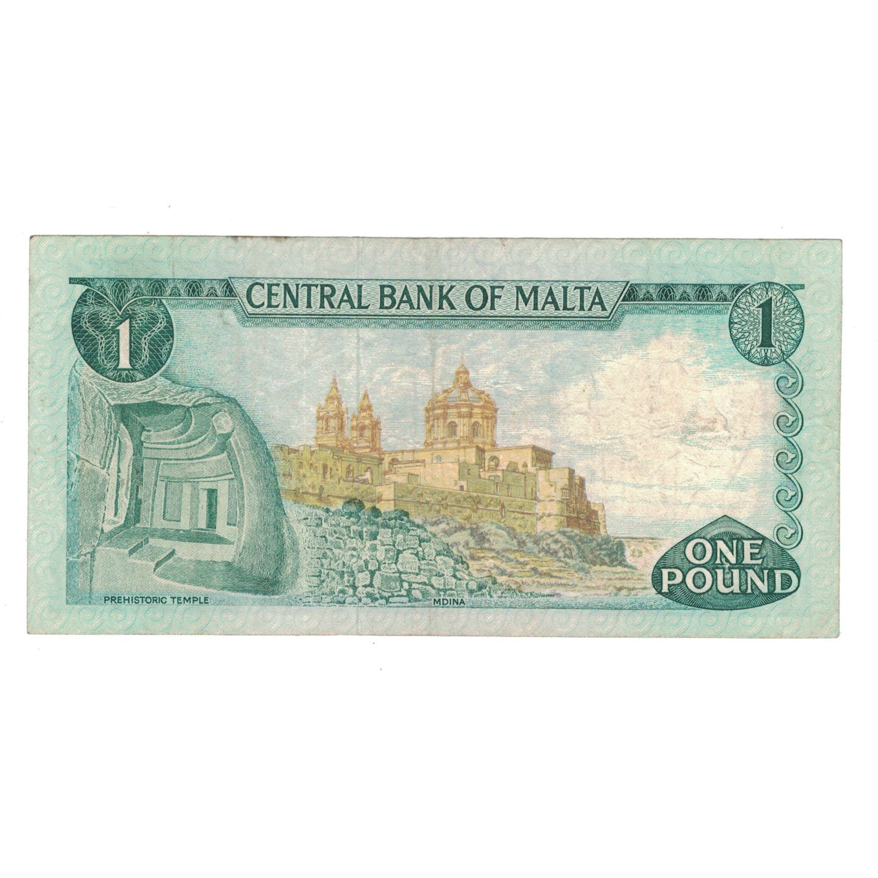 Nota, Malta, 1 Lira, 1967, KM:31c, EF(40-45)