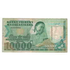 Nota, Madagáscar, 10,000 Francs = 2000 Ariary, KM:74b, VF(30-35)