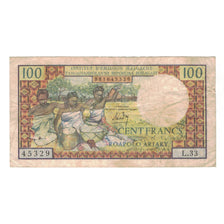 Banknote, Madagascar, 100 Francs =  20 Ariary, Undated (1966), KM:57a, VF(30-35)