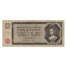 Banknote, Bohemia and Moravia, 50 Korun, 1940, 1940-09-12, KM:5a, EF(40-45)