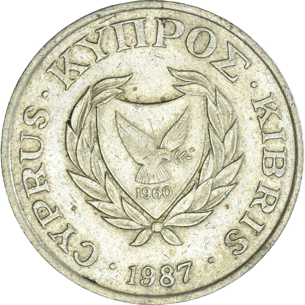 Moneta, Cypr, 5 Cents, 1987